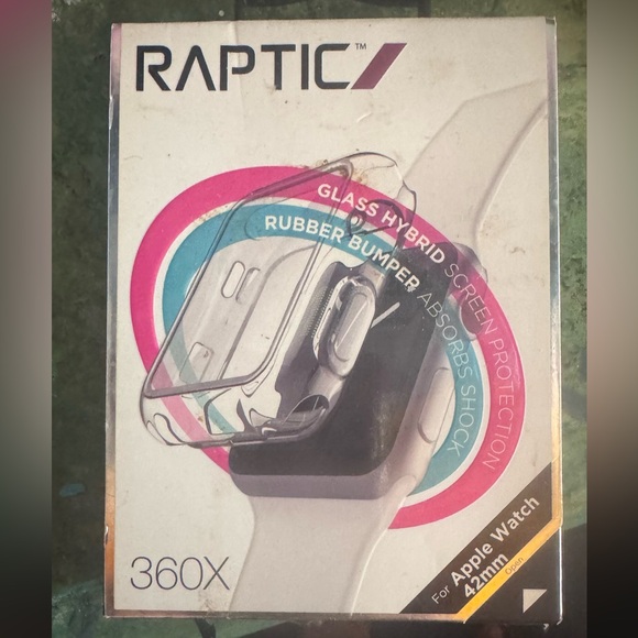 Raptic Other - White Apple Watch Glass Hybrid Screen Protector